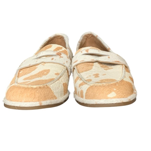 Sam Edelman Birch natural and ivory Brahma calf hair penny loafer. NWOT.‎ Size 8 - Picture 7 of 9